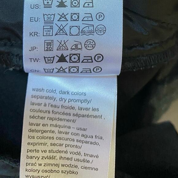 Calvin Klein Women's‎ Printed Black Gold Metallic Hatch Ankle Pants 6 - Picture 13 of 14